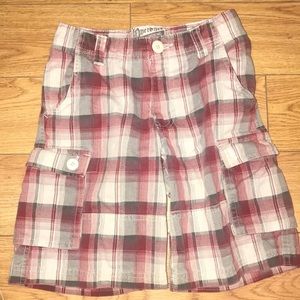 Boys plaid shorts - size 8